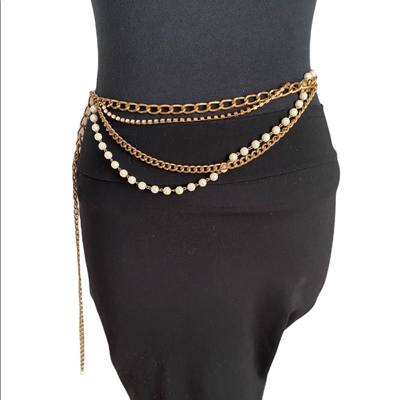 Vintage Accessories - VINTAGE 80s CHAIN BELT